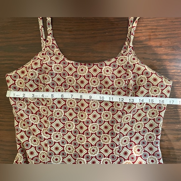 Vintage bold patterned a-line maxi dress - Picture 4 of 5